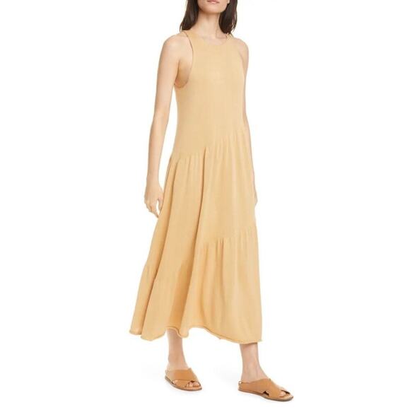 Vince Tiered Midi Tank Sweater Dress - 100% Cotton (Size Small) - Picture 2 of 15